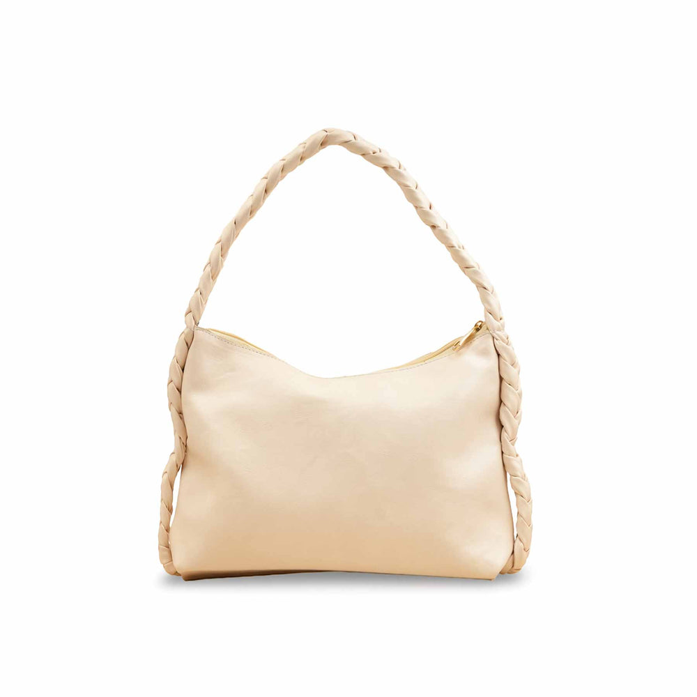 Cream Formal Shoulder Bag For Ladies P55823