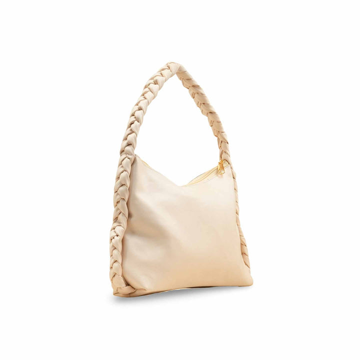 Cream Formal Shoulder Bag For Ladies P55823
