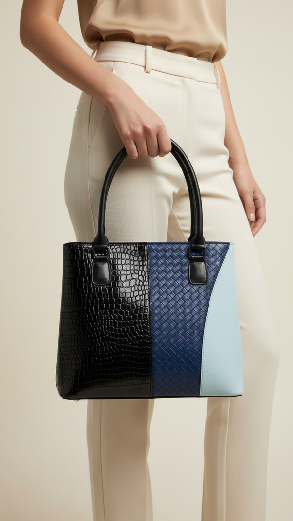 Blue Formal Hand Bag For Ladies P55824