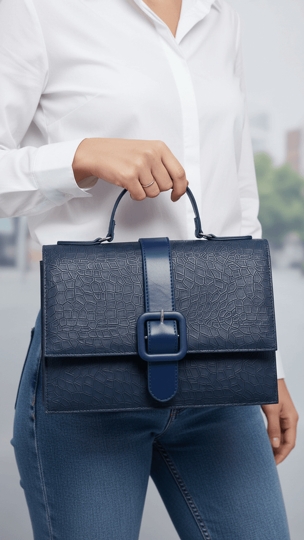 Blue Casual Shoulder Bag For Women P55826