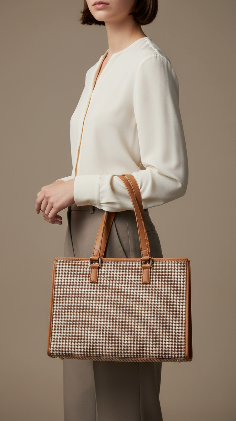 Beige Casual Shoulder Bag For Women P55827