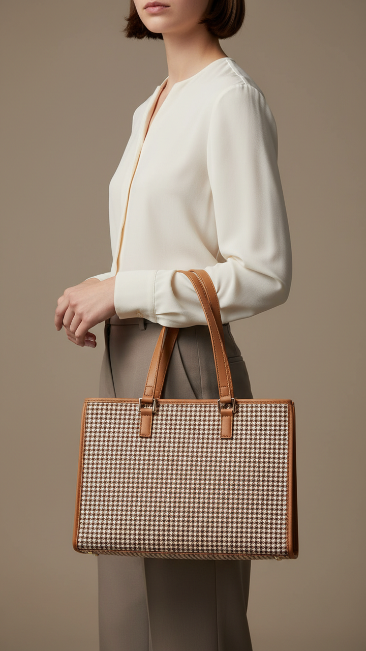 Beige Casual Shoulder Bag For Women P55827