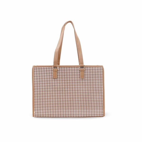 Beige Casual Shoulder Bag For Women P55827