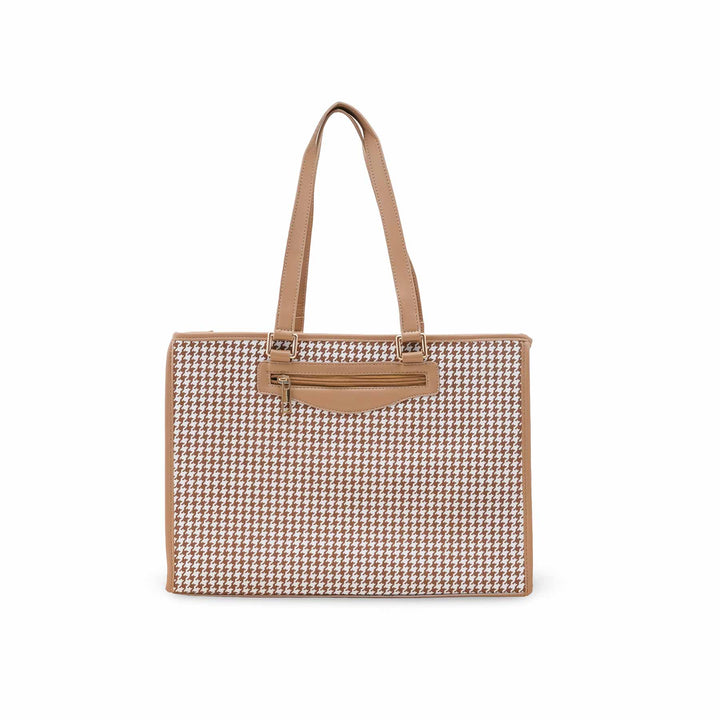 Beige Shoulder Bag For Women P55827