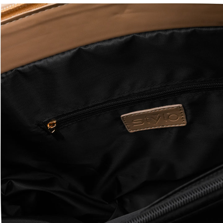 Beige Shoulder Bag For Women P55827