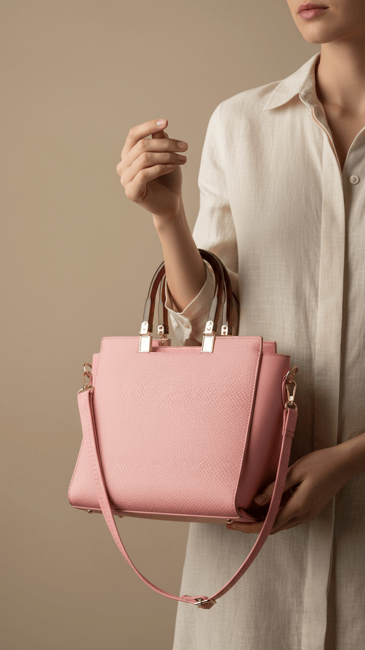 Pink Formal Hand Bag For Women P55828
