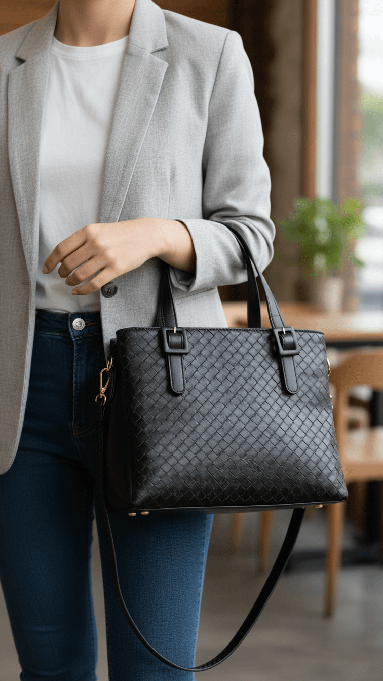 Black Formal Hand Bag For Women P55831