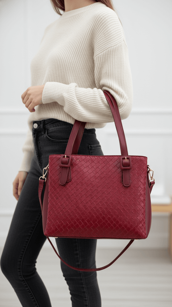 Maroon Formal Hand Bag For Women P55831