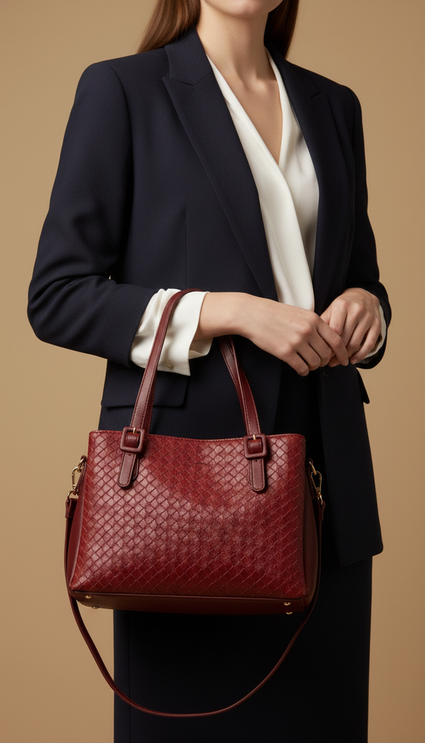 Maroon Formal Hand Bag For Women P55831