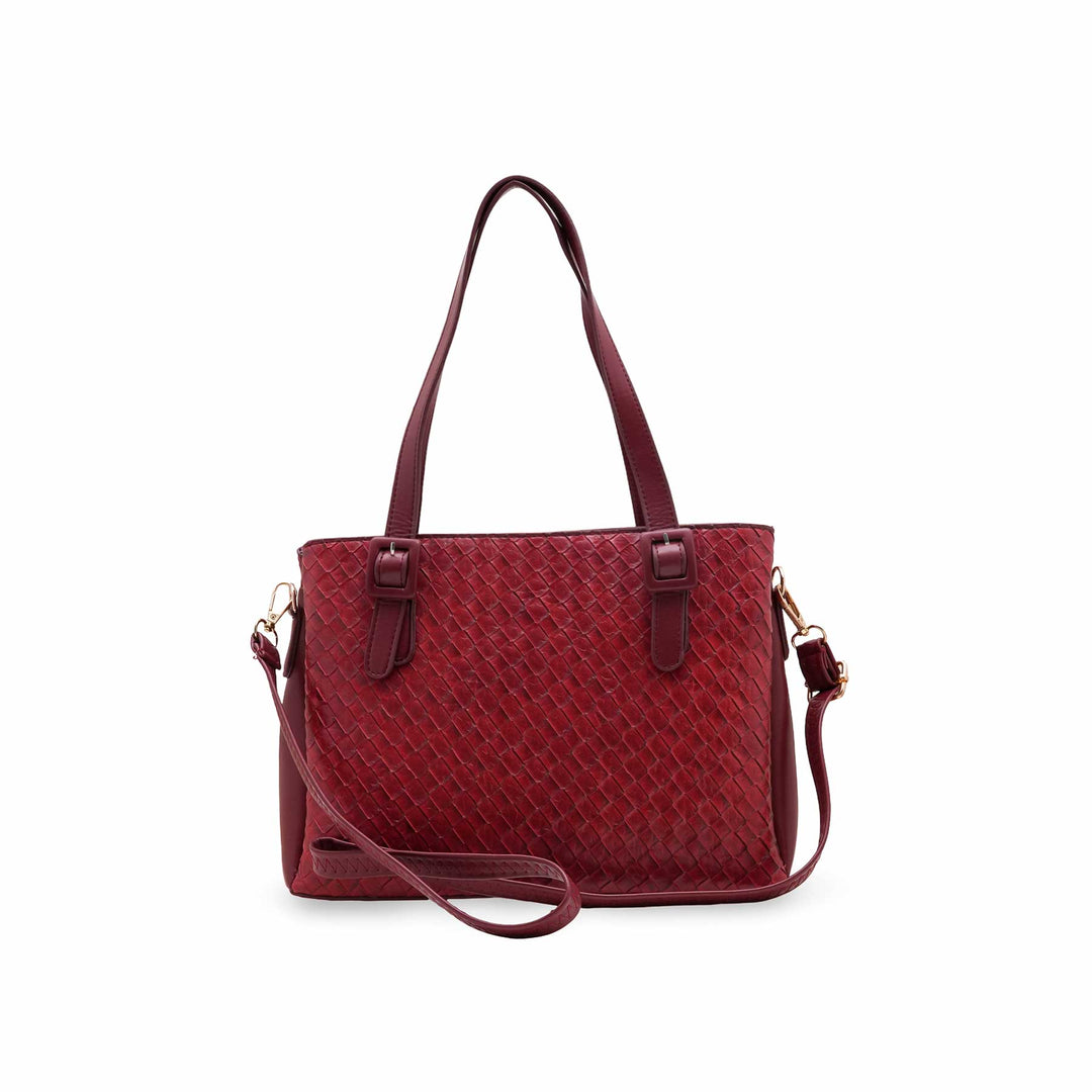 Maroon Formal Hand Bag For Women P55831