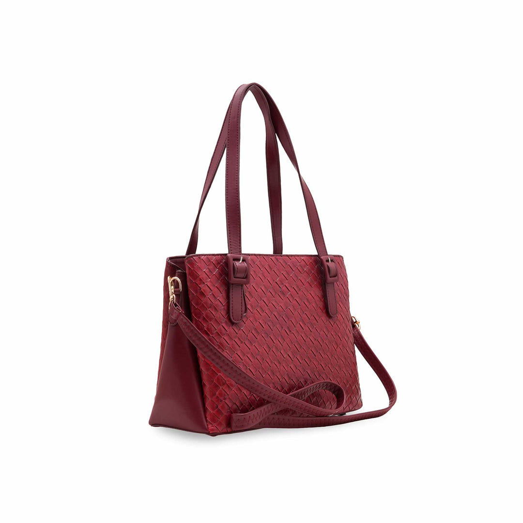 Maroon Formal Hand Bag For Women P55831