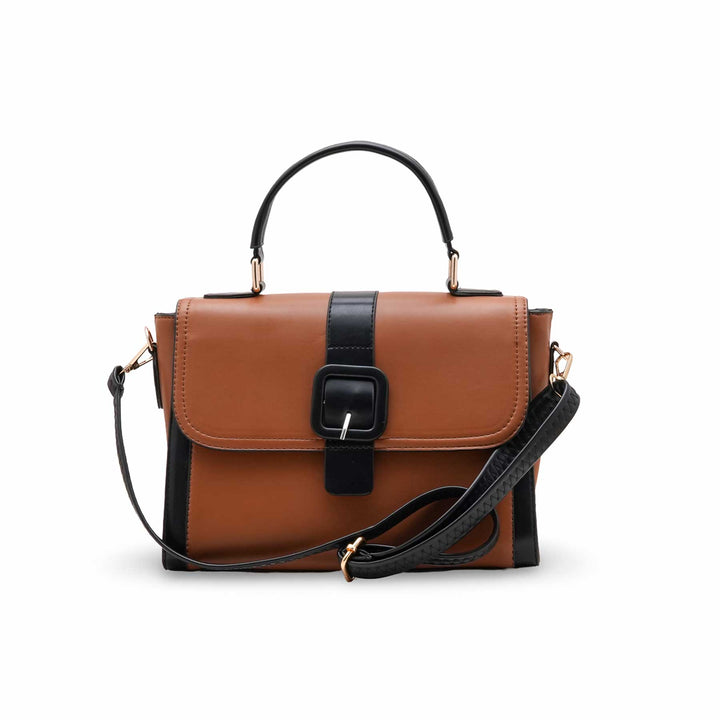 Brown Casual Hand Bag For Women P55832