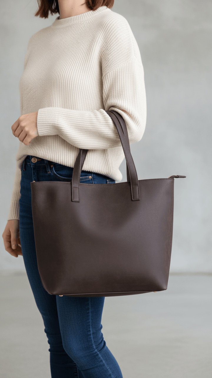 Brown Casual Shoulder Bag For Women P55834