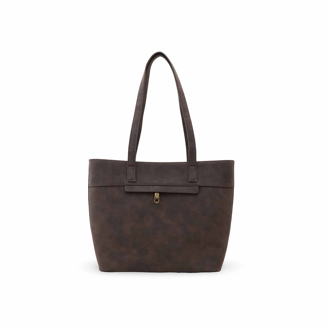 Brown Casual Shoulder Bag For Women P55834