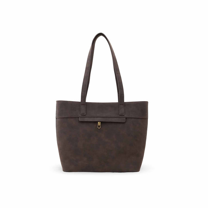 Brown Casual Shoulder Bag For Women P55834
