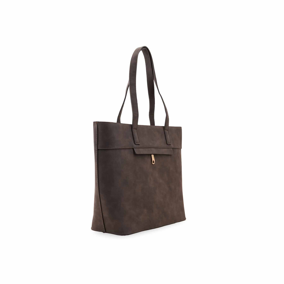 Brown Casual Shoulder Bag For Women P55834