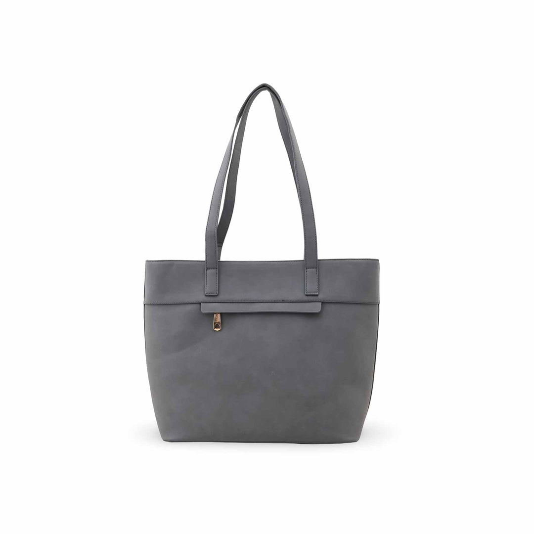 Grey Casual Shoulder Bag For Women P55834