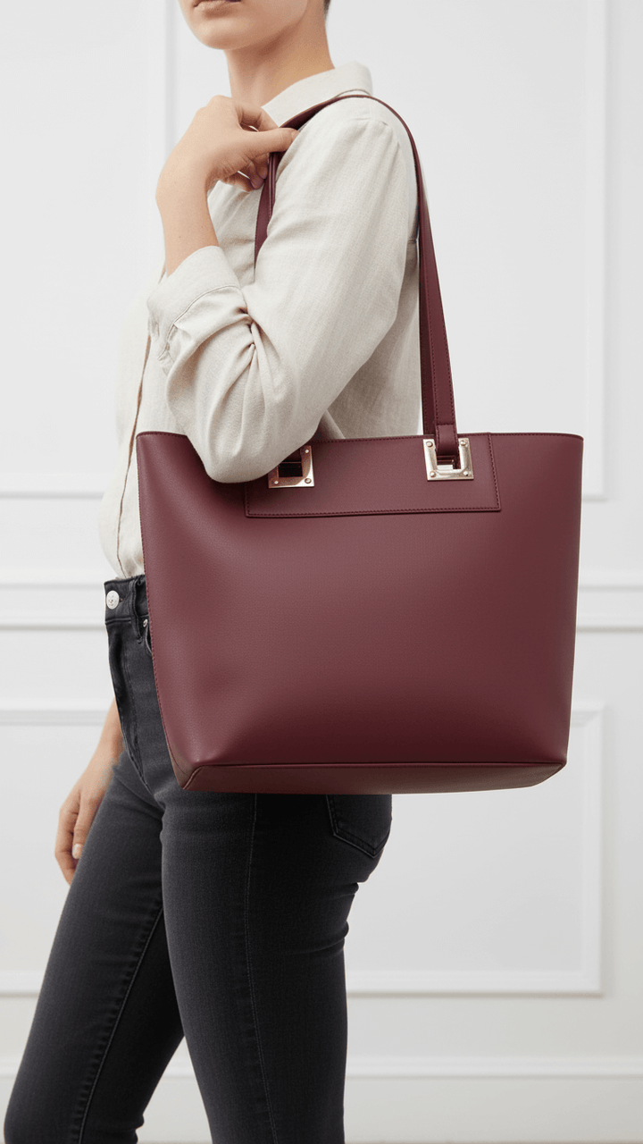 Maroon Casual Shoulder Bag For Women P55835
