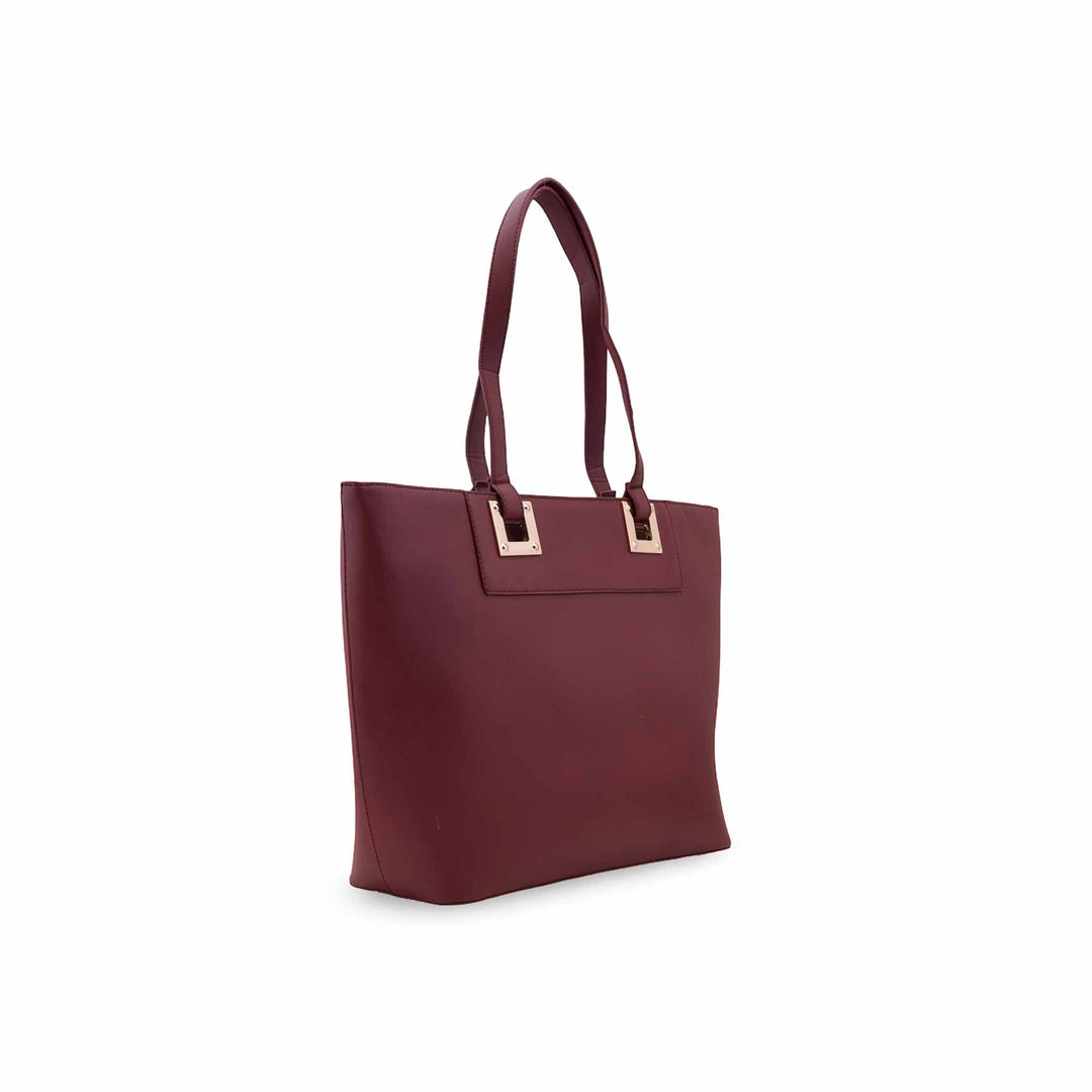 Maroon Casual Shoulder Bag For Women P55835