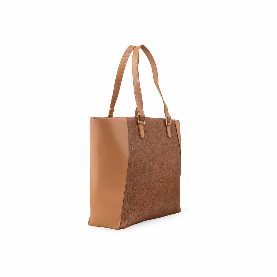 Brown Casual Shoulder Bag For Women P55837