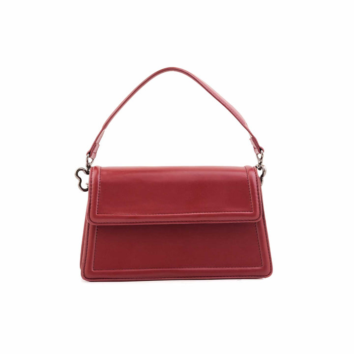 Maroon Formal Shoulder Bag For Women P55838