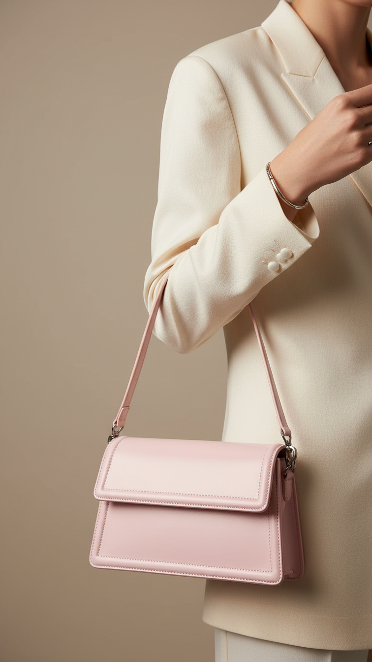 Lilac Formal Shoulder Bag For Women P55838