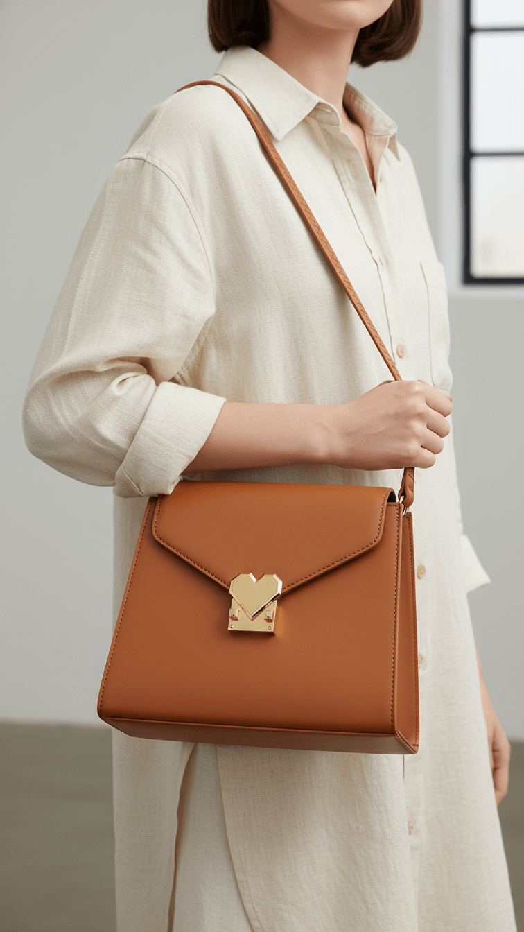 Mustard Formal Shoulder Bag For Ladies P55840