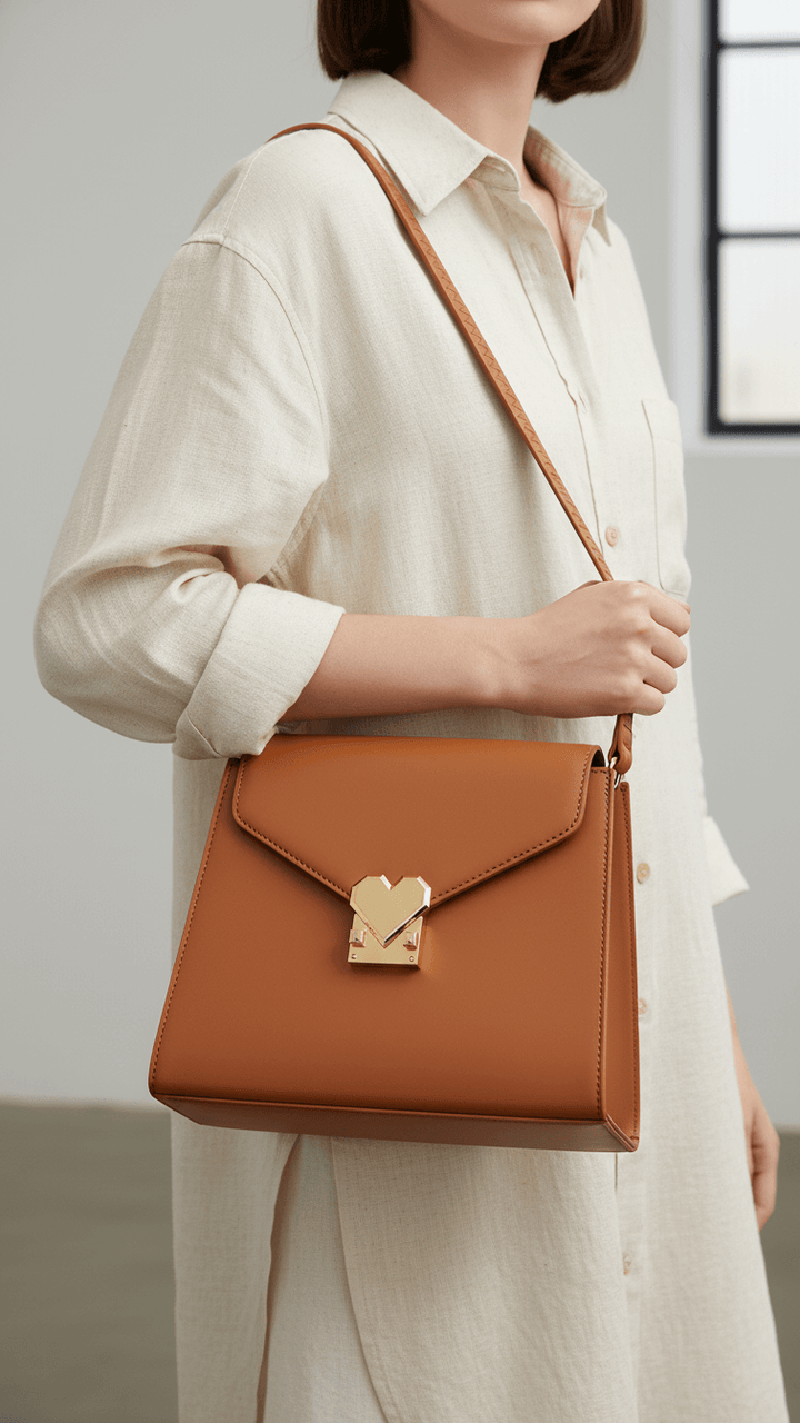 Mustard Formal Shoulder Bag For Ladies P55840