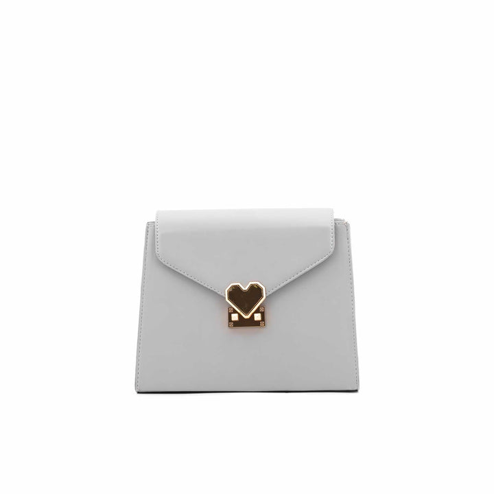 Grey Formal Shoulder Bag For Women P55840