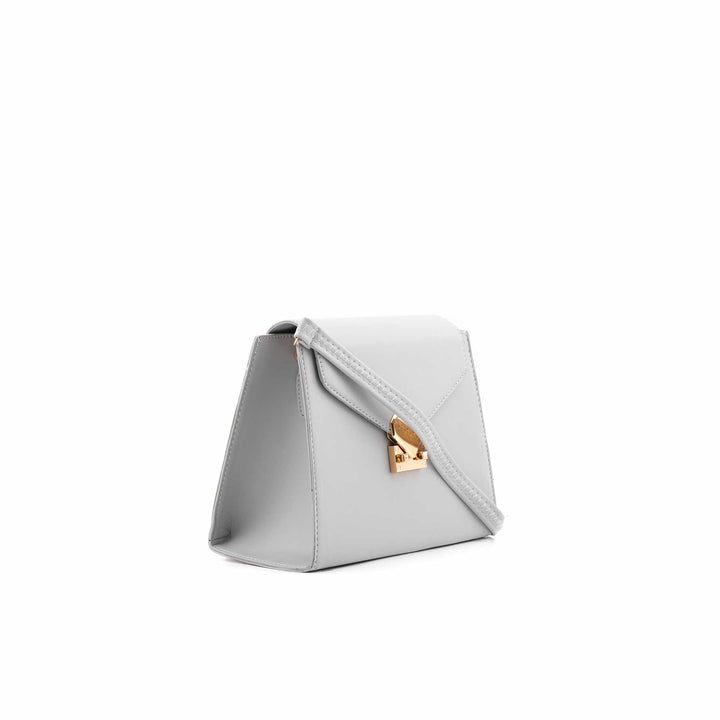 Grey Formal Shoulder Bag For Women P55840