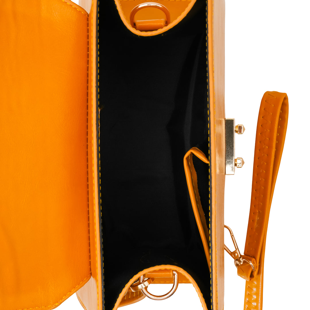 Golden Shoulder Bag For Women P55840