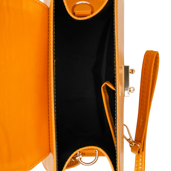 Golden Shoulder Bag For Women P55840