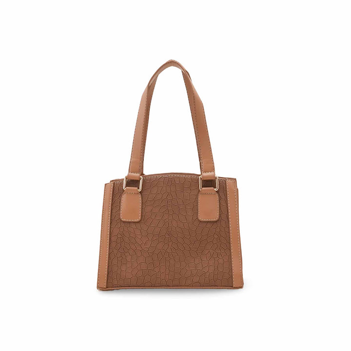 Brown Casual Hand Bag For Ladies P55841