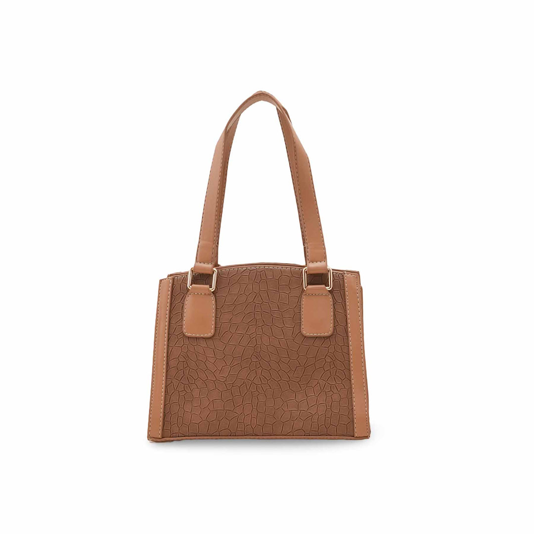 Brown Casual Hand Bag For Ladies P55841