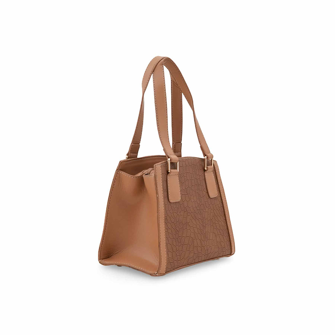 Brown Casual Hand Bag For Ladies P55841