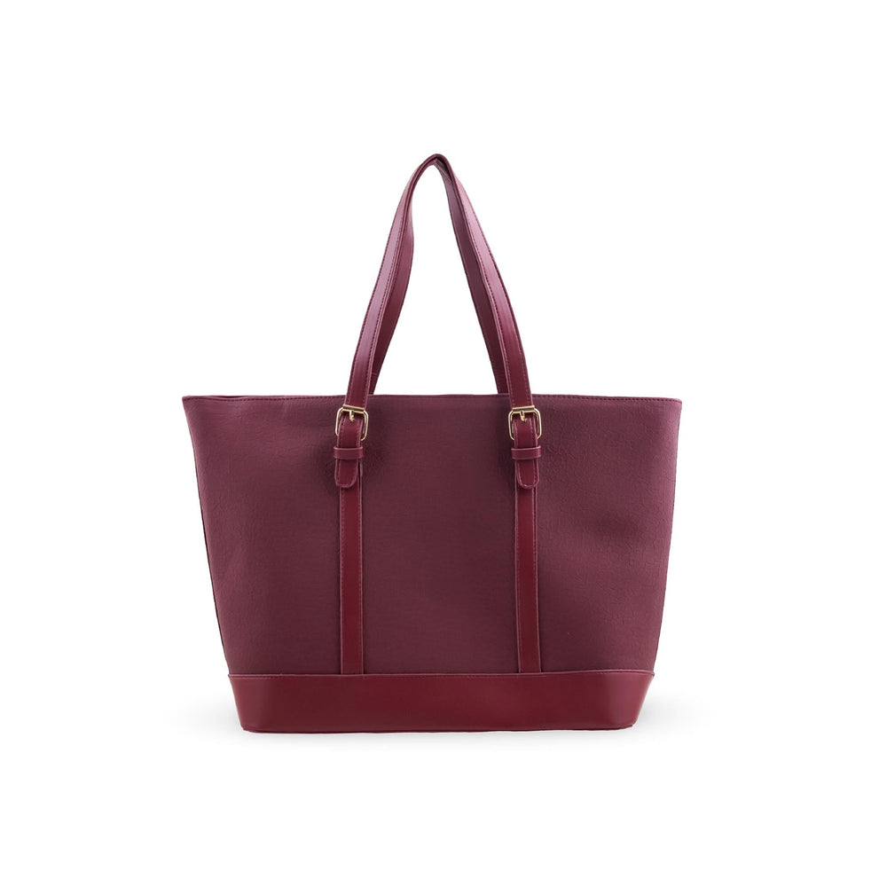 Maroon Formal Shoulder Bag For Ladies P55842