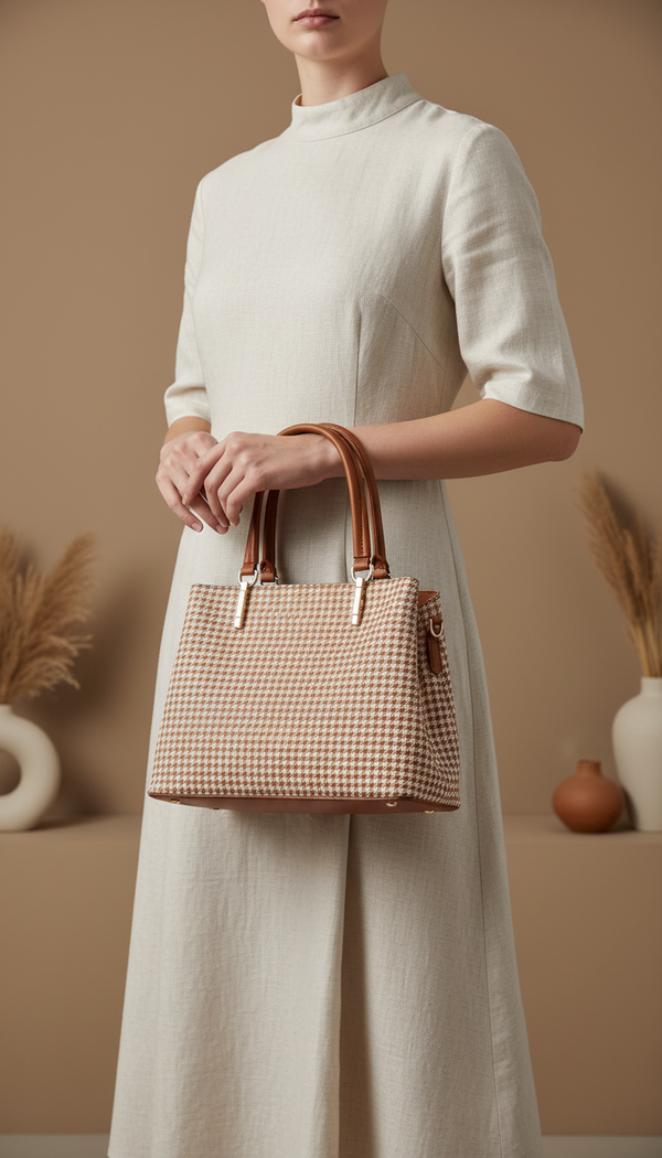 Mustard Formal Hand Bag For Women P55843