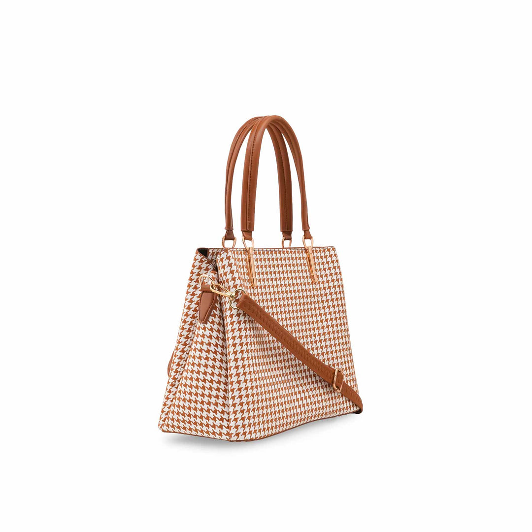 Mustard Formal Hand Bag For Women P55843