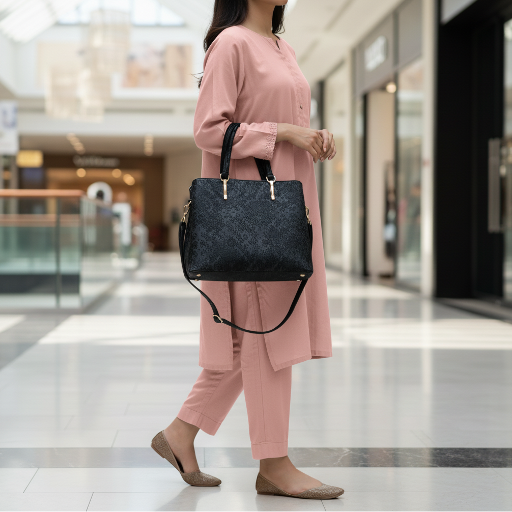 Black Formal Hand Bag For Women P55844