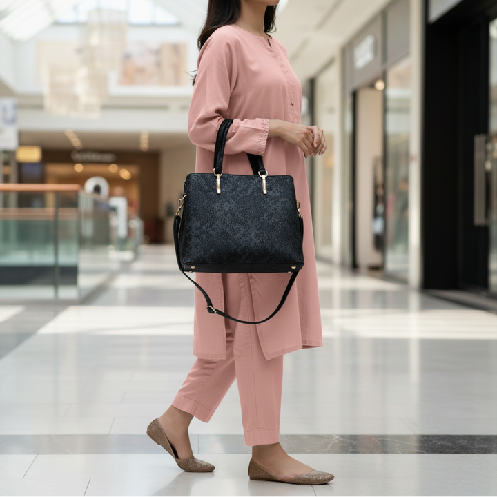 Black Formal Hand Bag For Women P55844