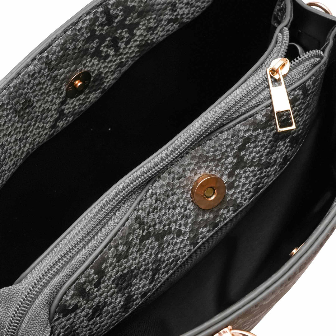 Grey Formal Hand Bag For Women P55844