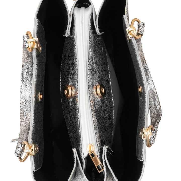 Silver Hand Bag For Women P55845
