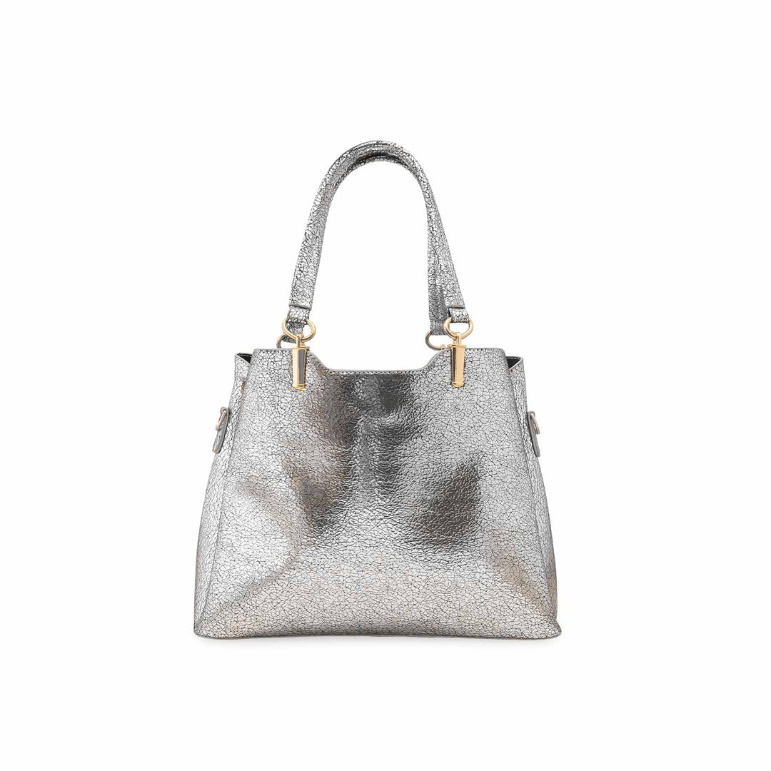 Silver Hand Bag For Women P55845