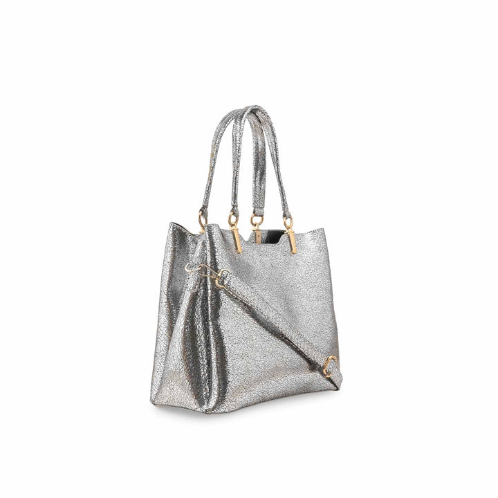 Silver Hand Bag For Women P55845
