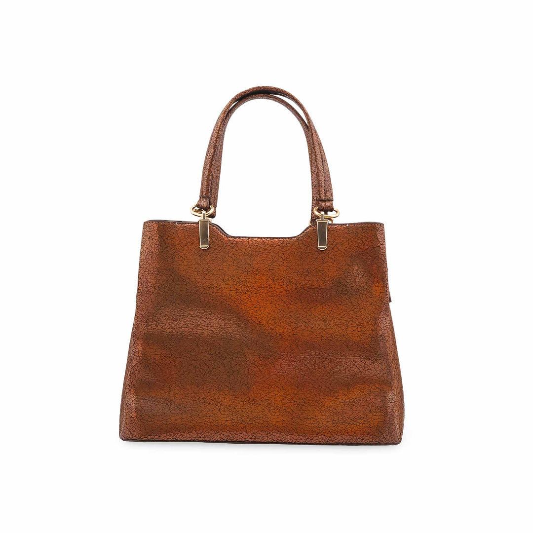 Copper Formal Hand Bag For Ladies P55845
