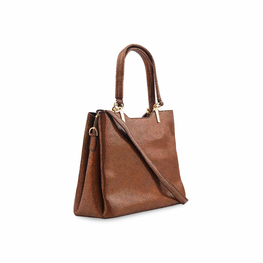 Copper Formal Hand Bag For Ladies P55845