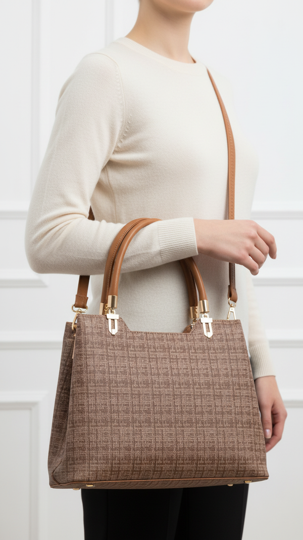 Brown Formal Hand Bag For Women P55846