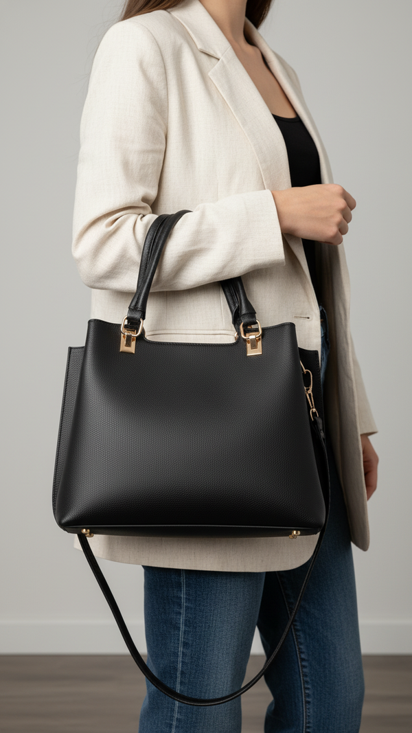 Black Formal Hand Bag For Women P55847