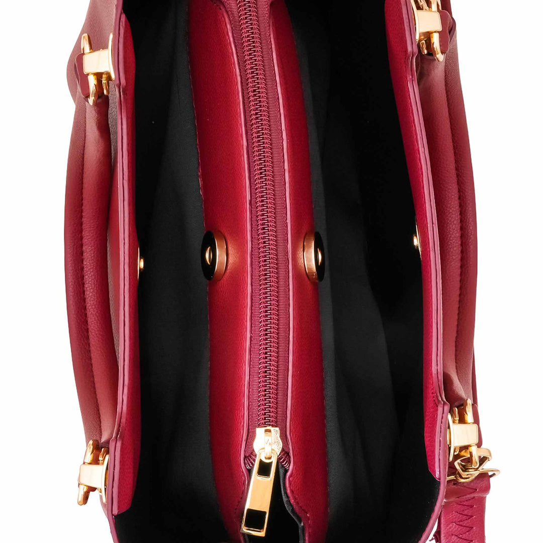 Maroon Formal Hand Bag For Women P55847