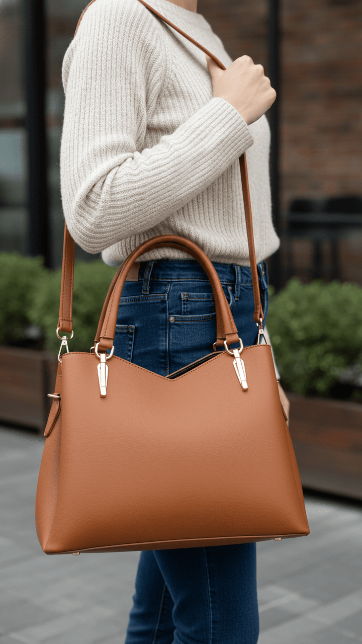 Mustard Formal Hand Bag For Women P55848